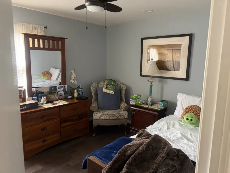 Resident's bedroom at Bright Hands Assisted Living